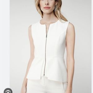 Top BCBGMAXAZRIA blanc comme neuf